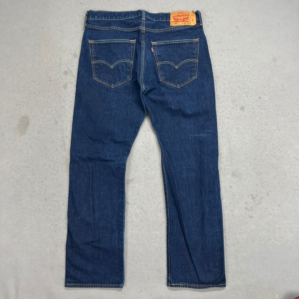 Levis 501 XX Mens Jeans 36x32 Dark Wash Indigo Original Fit Straight Button Fly